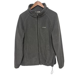 Columbia Women’s 2X Charcoal Gray Full Zip Fleece Jacket Plus Size